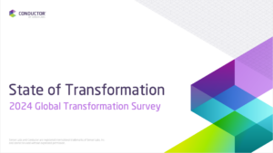 Cover of the State of Transformation 2024 Report.